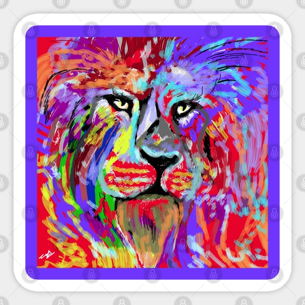 Lion Sticker by jen28